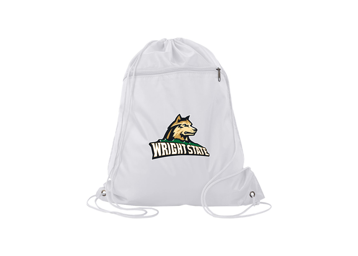 Wright State Raiders Q-Tees - Polyester Cinchpack