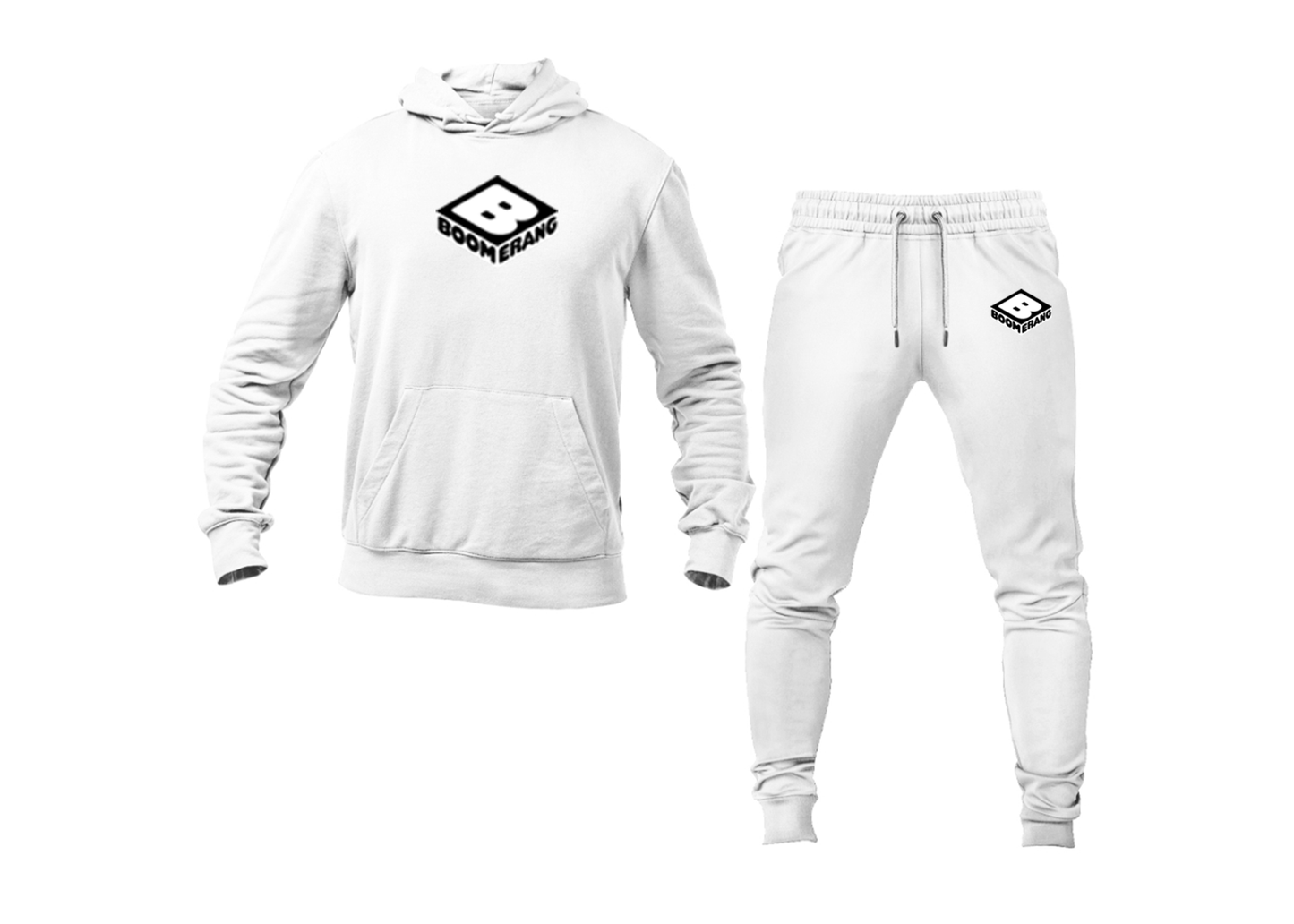 Men's Boomerang Logo Hoodie Joggers Set