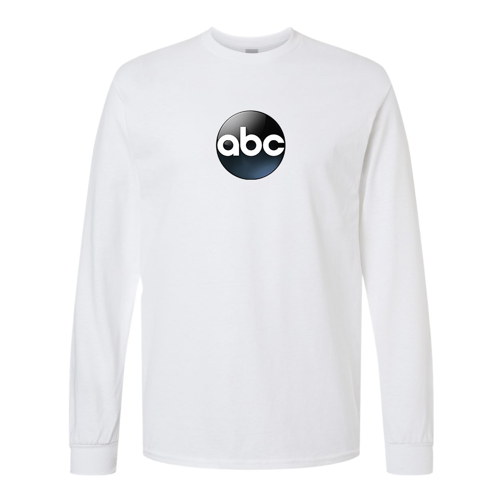 Men's Abc Logo Gildan Heavy Cotton Long Sleeve T-Shirt