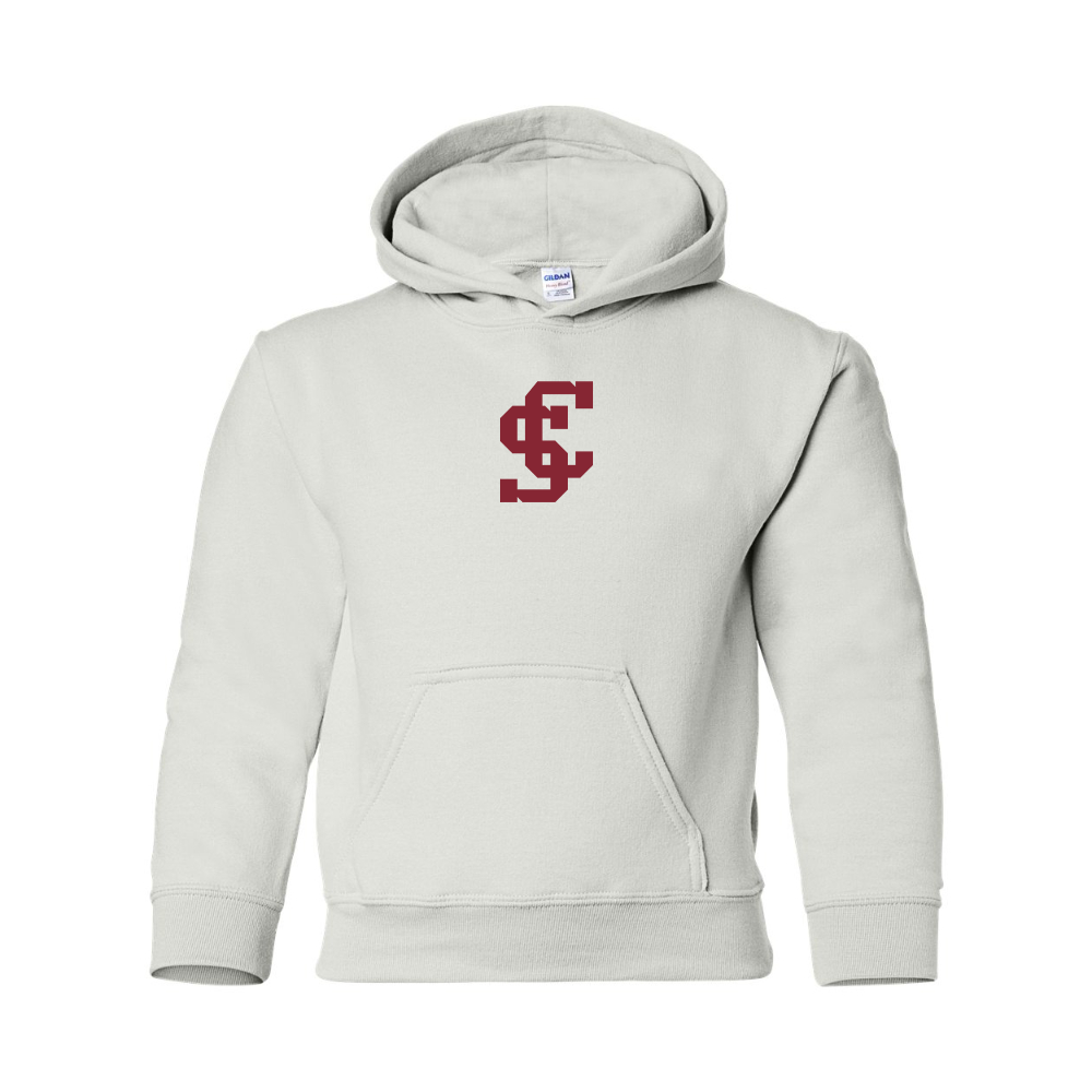 Youth Santa Clara Broncos Logo  Gildan Heavy Blend  Hooded Sweatshirt