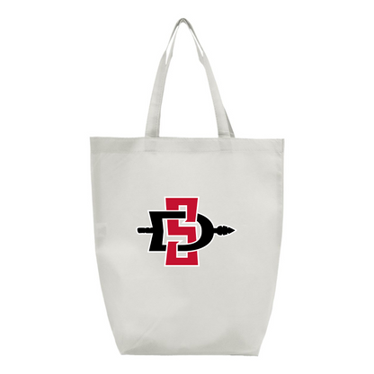 San Diego State Aztecs Logo Q-Tees Non-Woven Gusset Bottom Tote