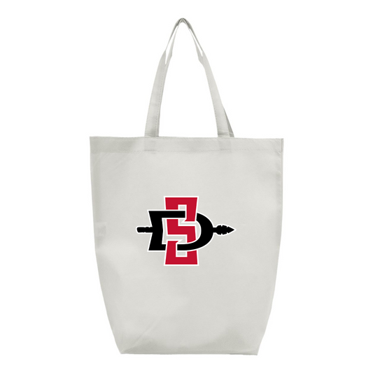 San Diego State Aztecs Logo Q-Tees Non-Woven Gusset Bottom Tote