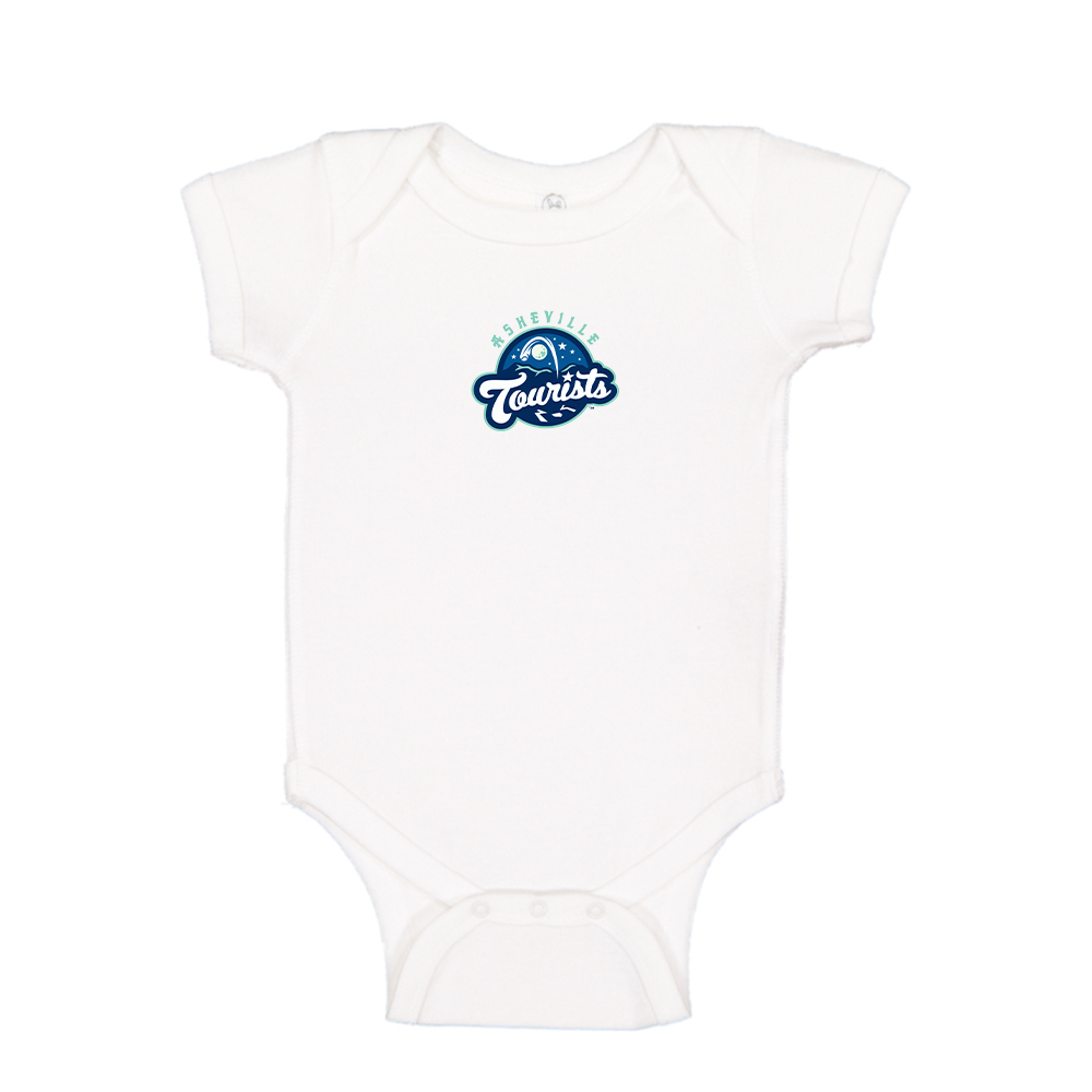 Asheville Tourists Logo Baby Romper Onesie