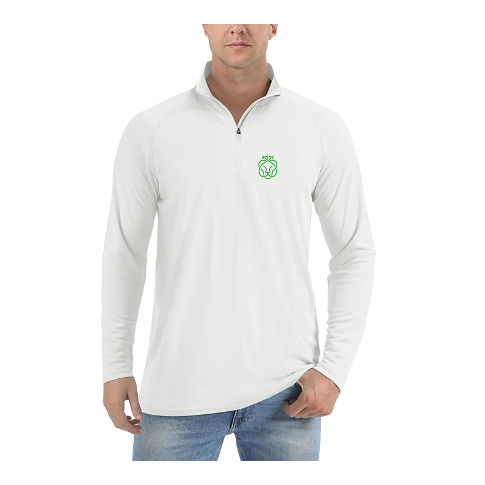 Men's Ahold Delhaize Symbol  Lightweight Quarter-Zip Athletic Shirt Long Sleeve Performance Wear