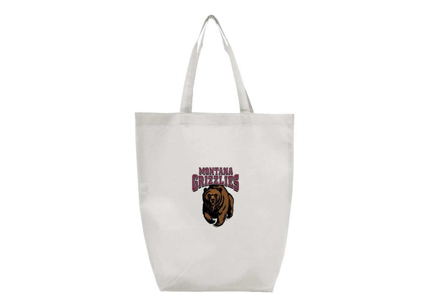 Montana Grizzliesl Q-Tees Non-Woven Gusset Bottom Tote