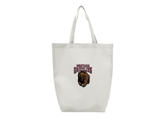 Montana Grizzliesl Q-Tees Non-Woven Gusset Bottom Tote