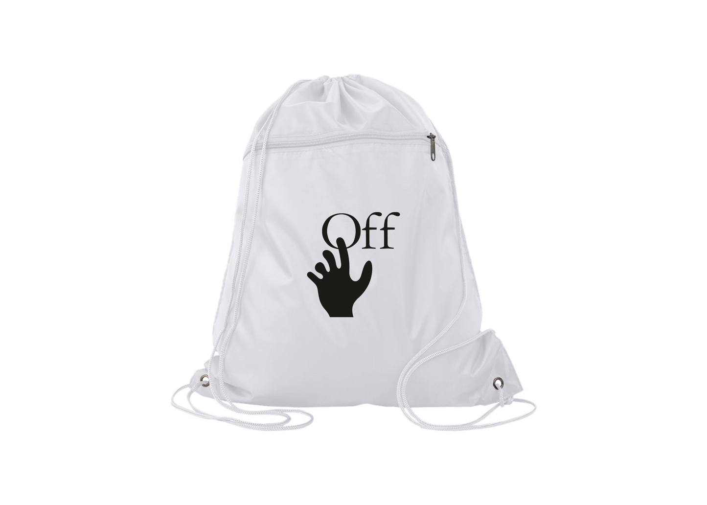 Off-White Hand Q-Tees - Polyester Cinchpack