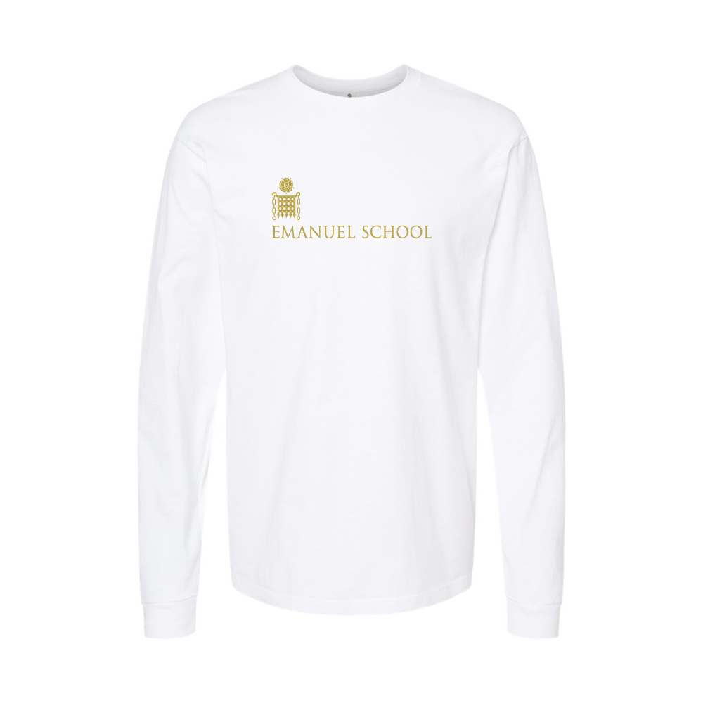 Youth Emanuel School Logo Cotton Long Sleeve T-Shirt