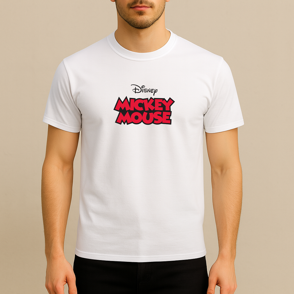 Men's Mickey Mouse Disney Cartoon Cotton T-Shirt