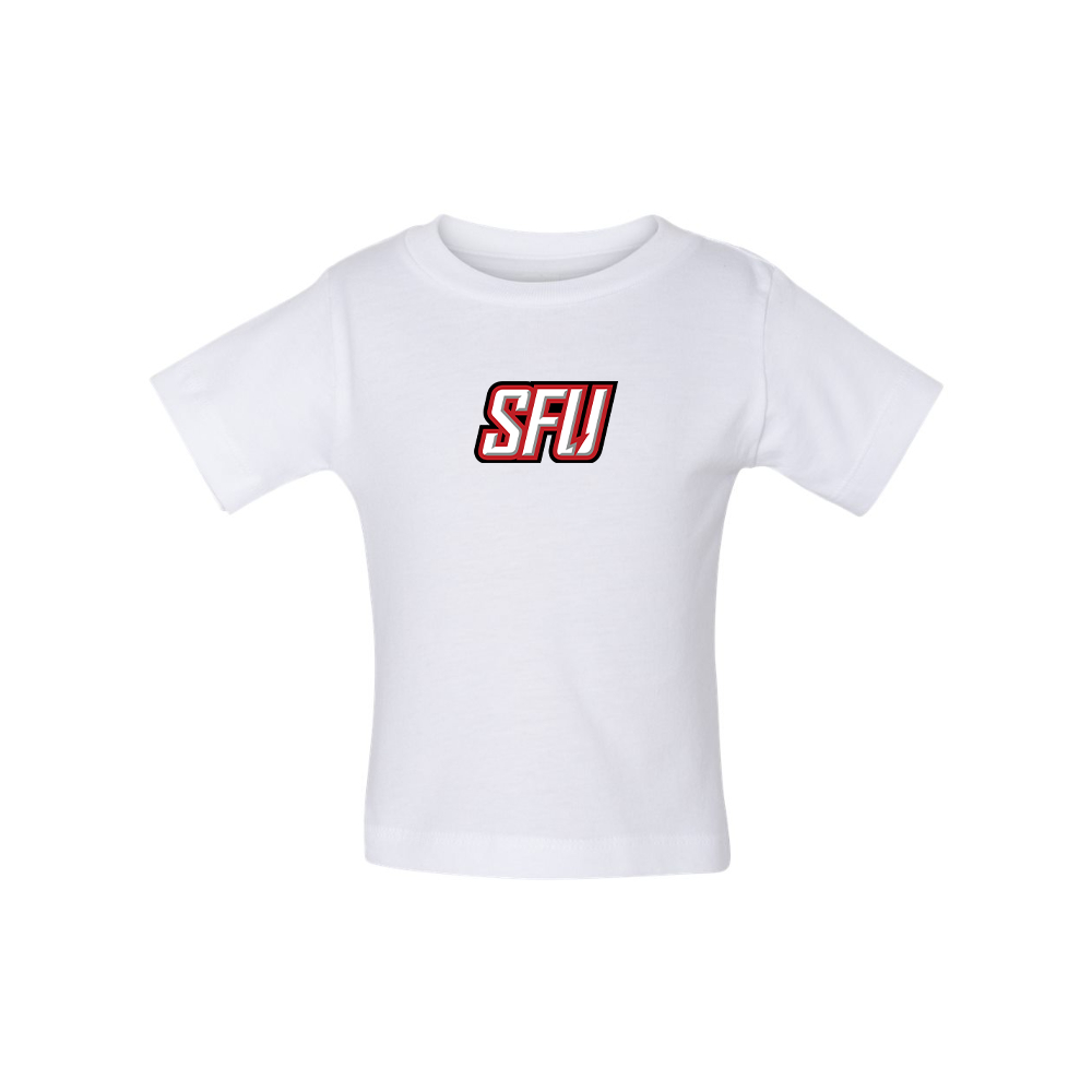 Saint Francis Red Flash Logo BELLA CANVAS Infant Jersey Tee