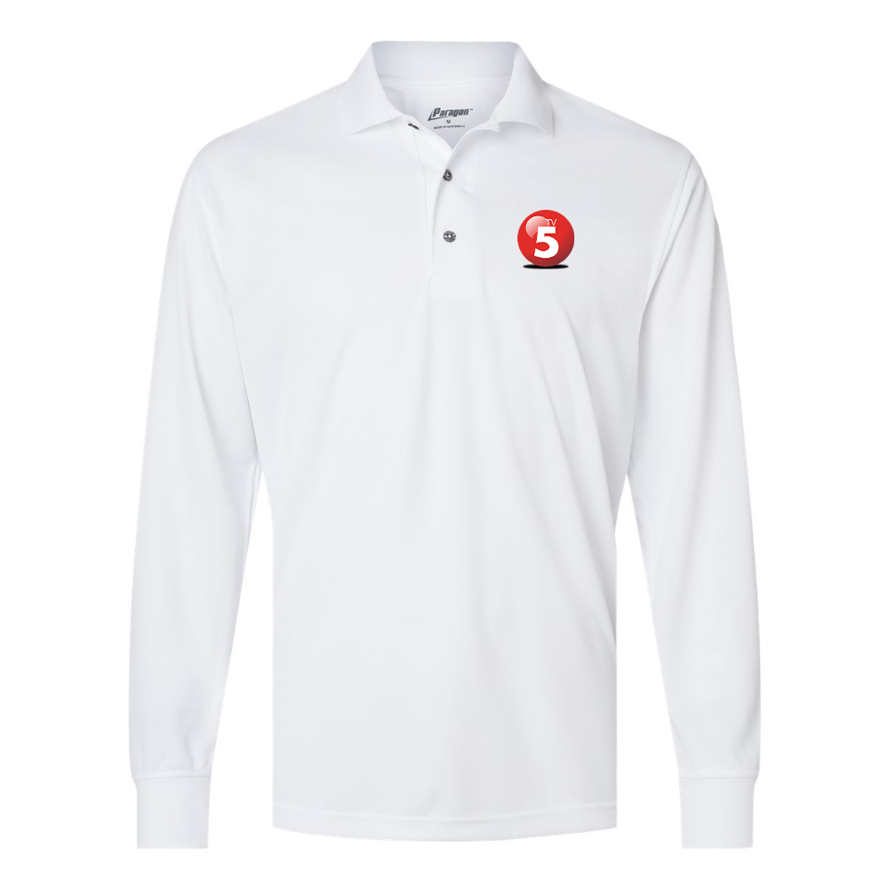 Men's ABC TV5 Logo Paragon Prescott Long Sleeve Polo