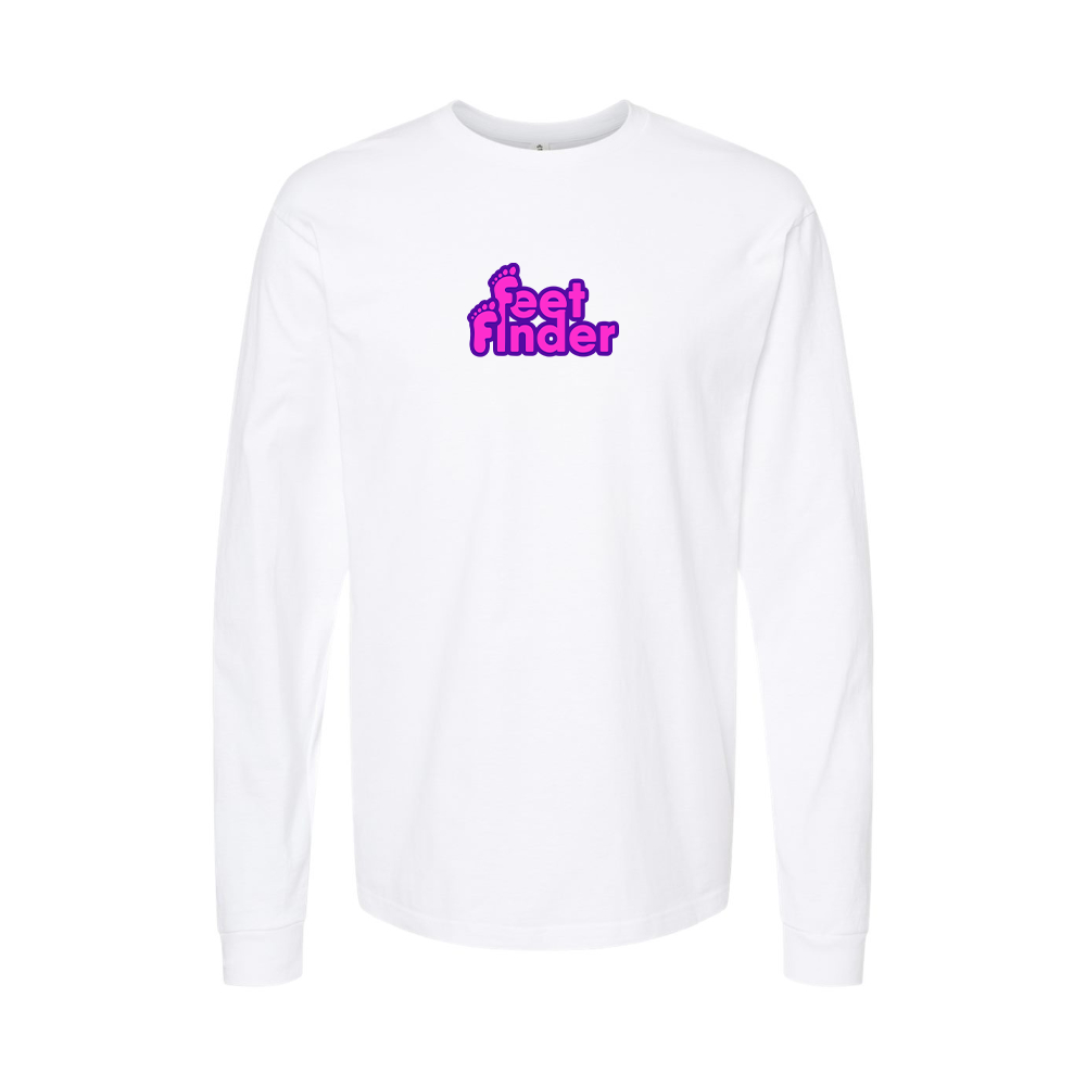 Youth FeetFinder Logo Cotton Long Sleeve T-Shirt