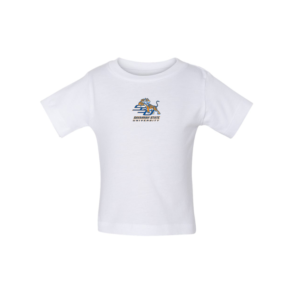 Savannah State Tigers Logo BELLA CANVAS Infant Jersey Tee