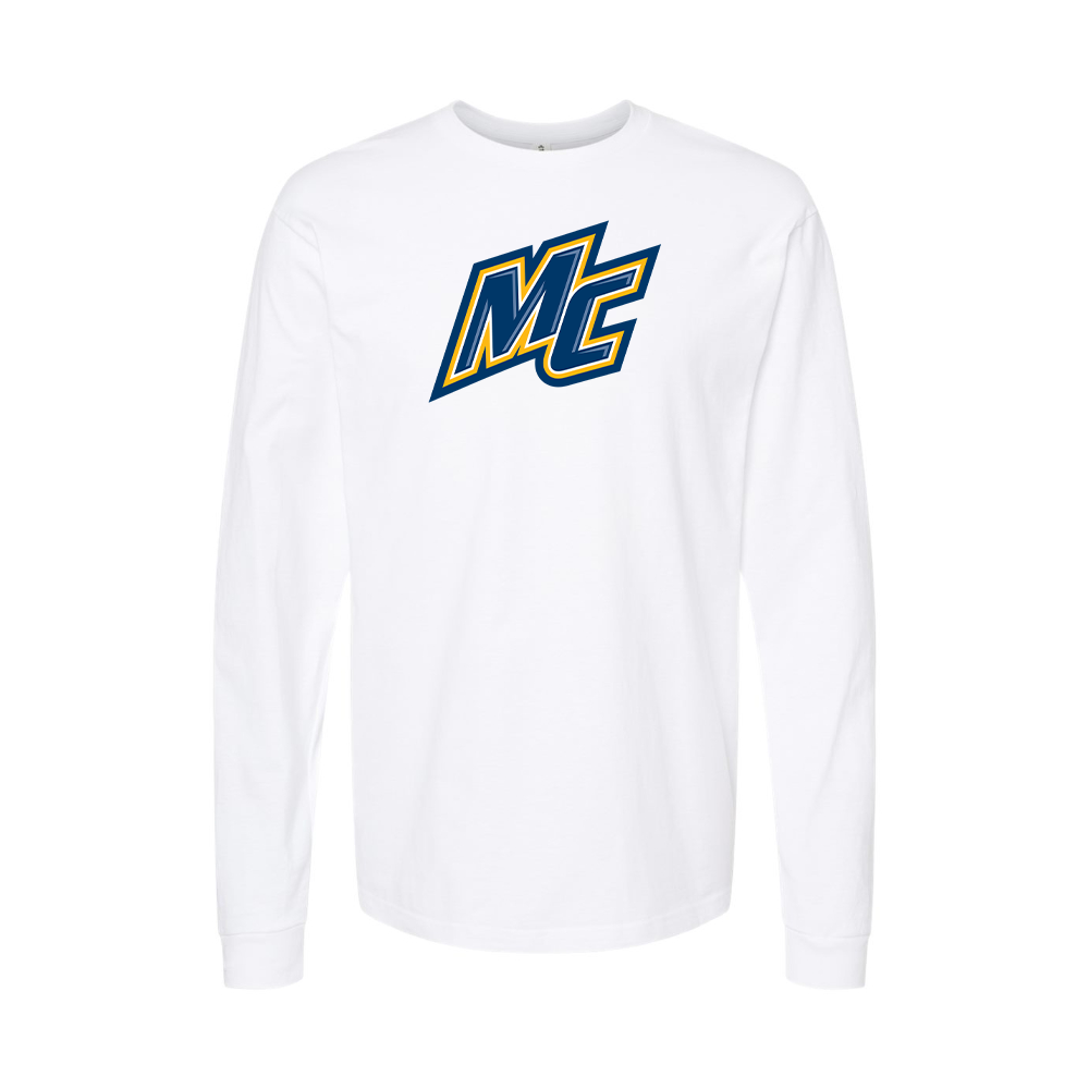 Youth Merrimack Warriors Logo Cotton Long Sleeve T-Shirt