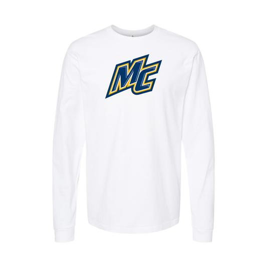 Youth Merrimack Warriors Logo Cotton Long Sleeve T-Shirt