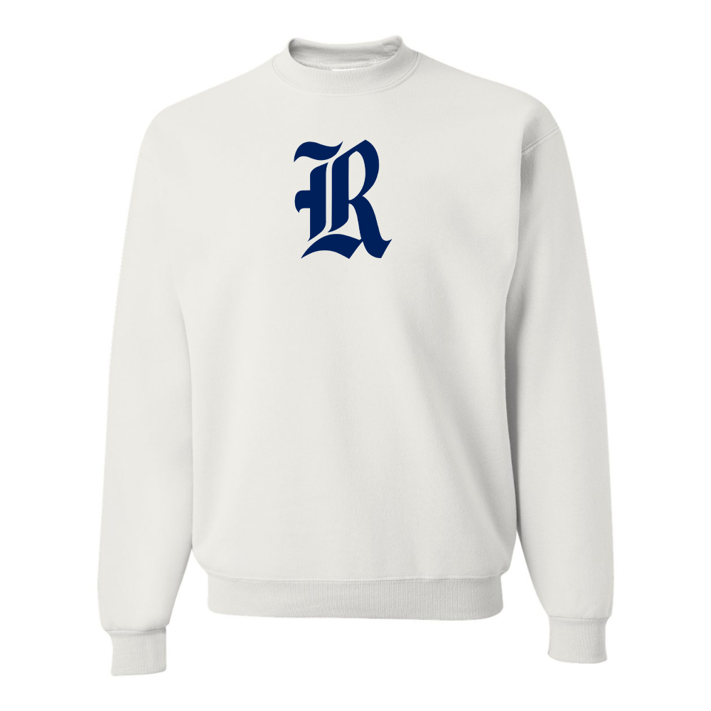 Men's Rice Owls Logo  JERZEES NuBlend Crewneck Sweatshirt