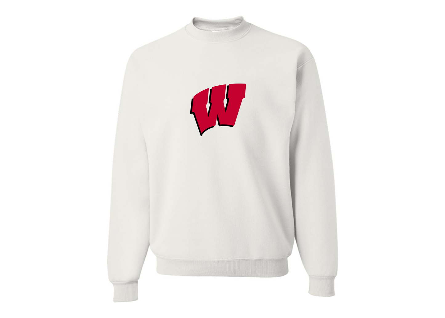 Men's Wisconsin Badgers JERZEES NuBlend Crewneck Sweatshirt