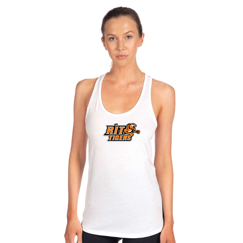 Women's RIT Tigers Logo Next Level Ideal Racerback Tank