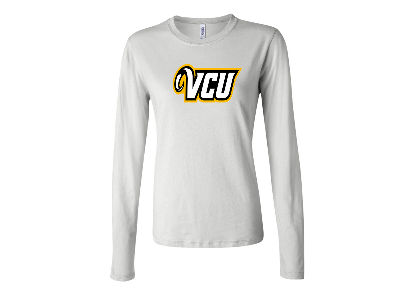 BELLA CANVAS Women’s Virginia Commonwealth Rams Jersey Long Sleeve Tee
