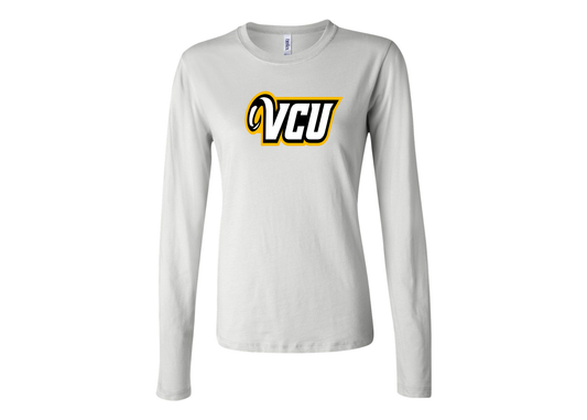 BELLA CANVAS Women’s Virginia Commonwealth Rams Jersey Long Sleeve Tee