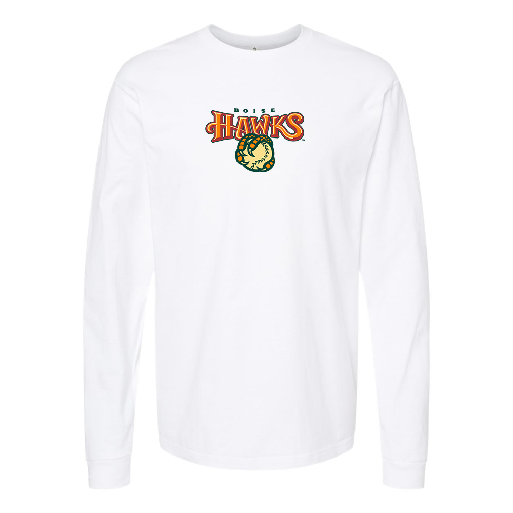 Youth Boise Hawks Logo Cotton Long Sleeve T-Shirt