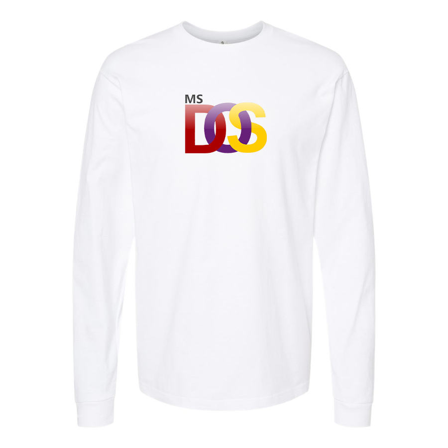 Youth MS DOS Logo Cotton Long Sleeve T-Shirt
