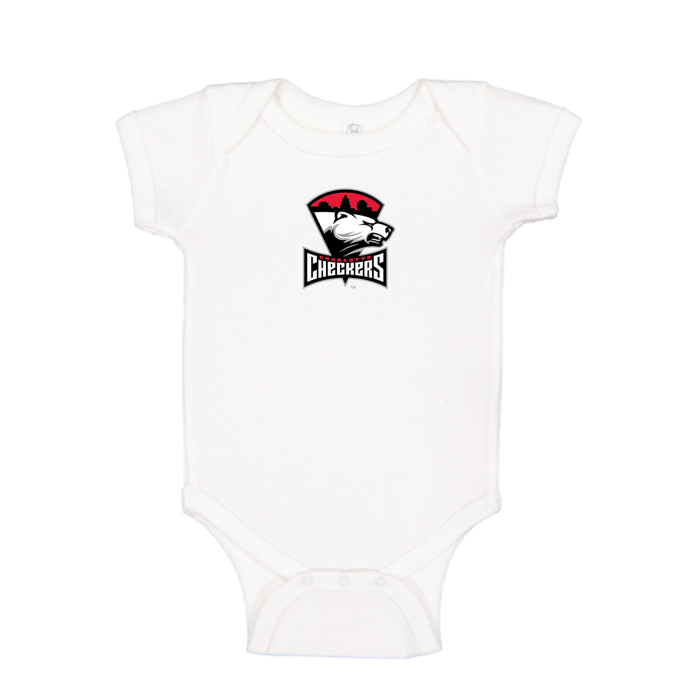 Charlotte Checkers Logo Baby Romper Onesie