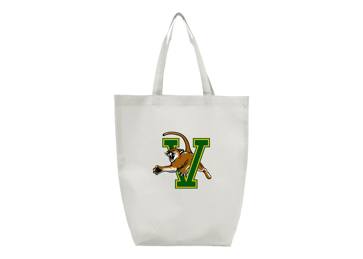 Vermont Catamounts Q-Tees Non-Woven Gusset Bottom Tote