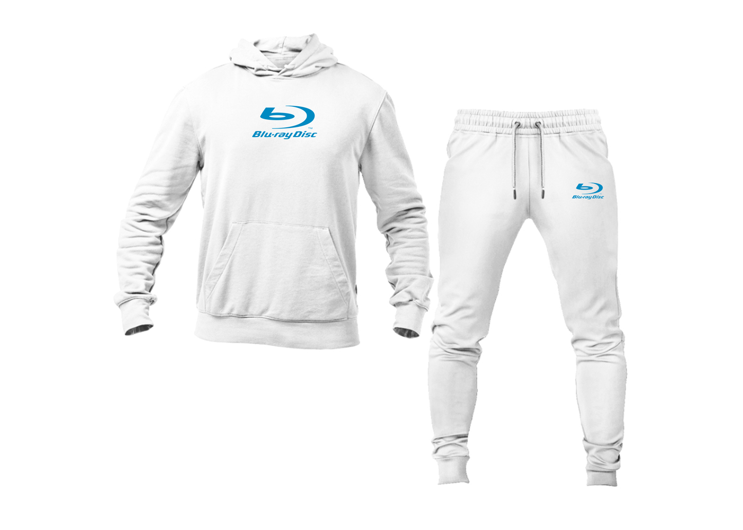Men's Blu-Ray Logo Hoodie Joggers Set