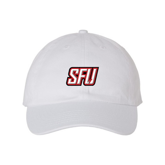 Saint Francis Red Flash Logo Valucap Adult Bio-Washed Classic Dad Hat