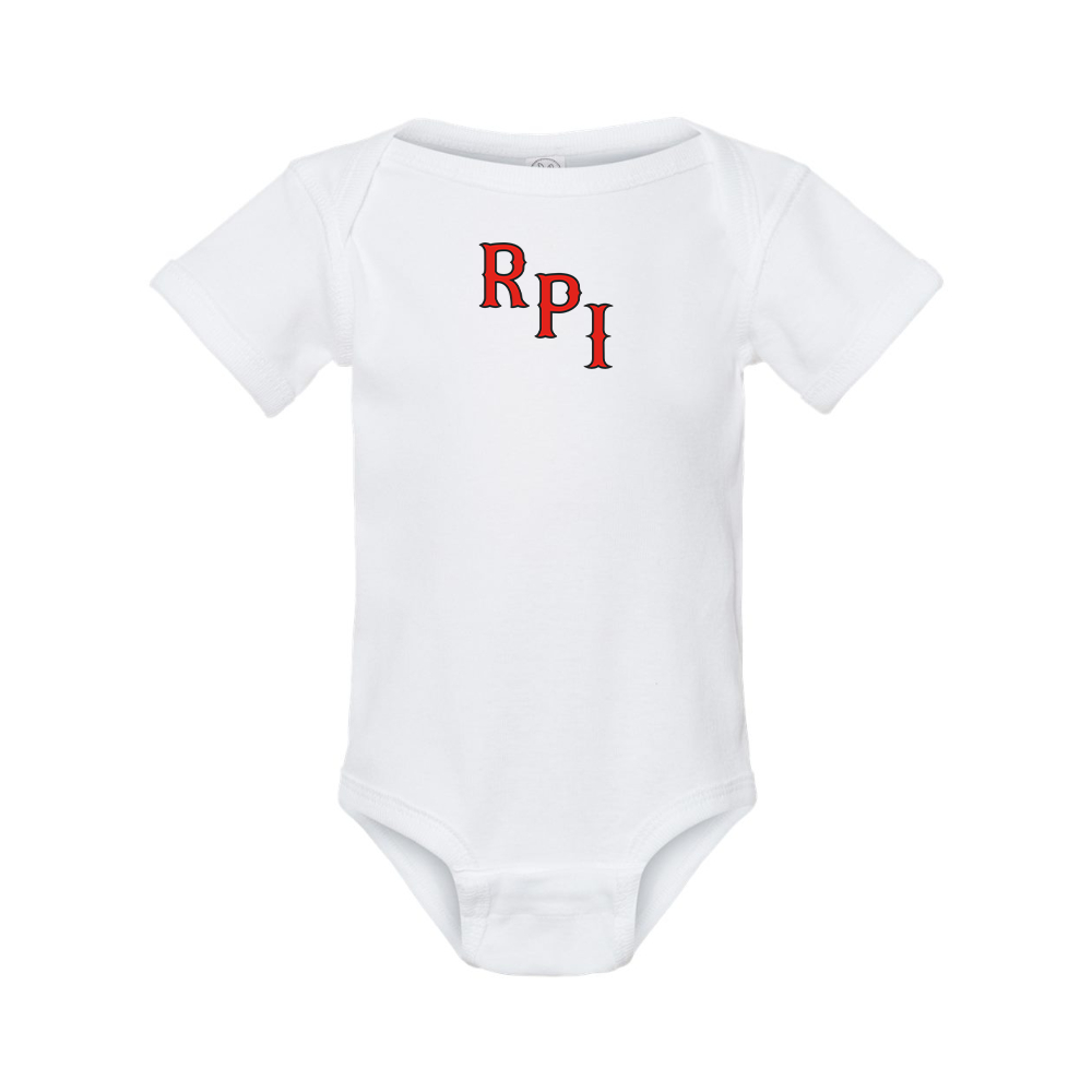 RPI Engineers Logo Rabbit Skins Infant Baby Rib Bodysuit