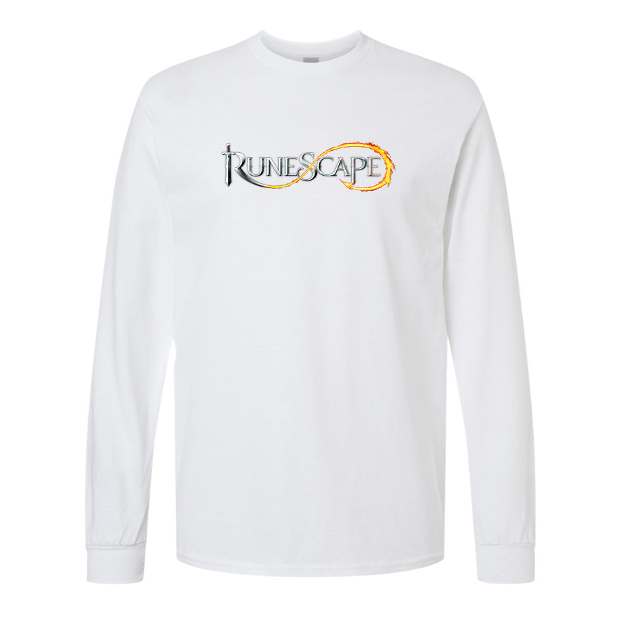 Men's Runescape Logo Gildan Heavy Cotton Long Sleeve T-Shirt