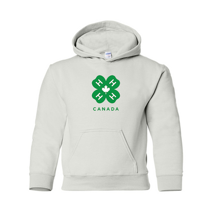 Youth 4H Canada Logo Gildan Heavy Blend  Hooded Sweatshirt