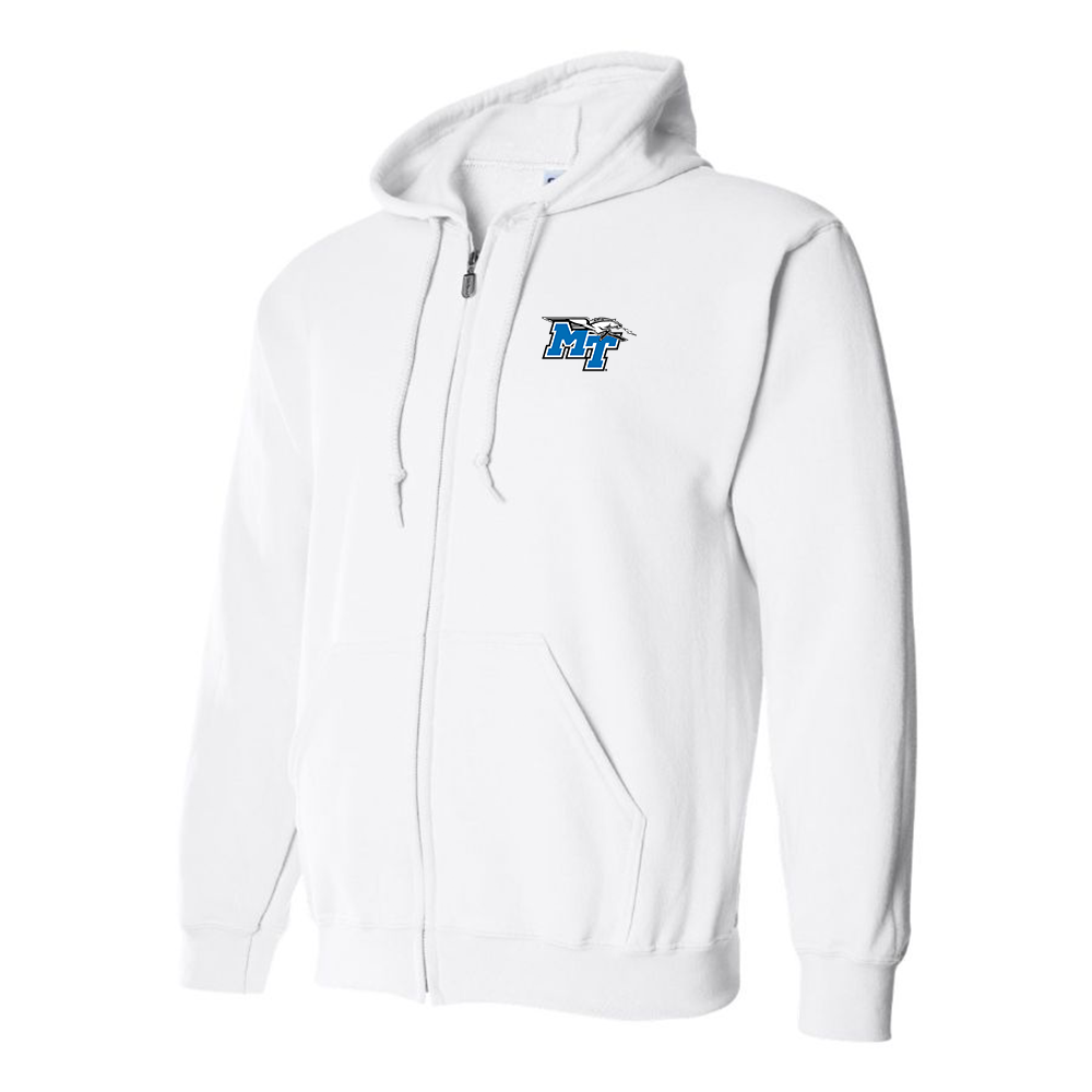 Men's Middle Tennessee Blue Raiders Logo Zipper Hoodie