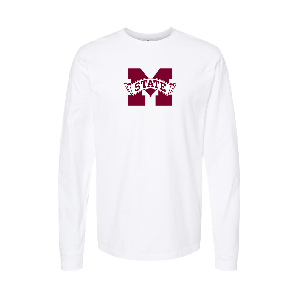 Youth Mississippi State Bulldogs Logo Cotton Long Sleeve T-Shirt