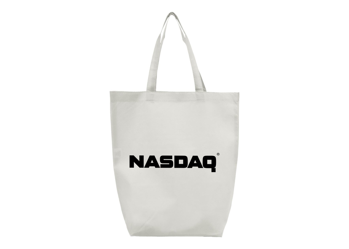 Nasdaq Logo Q-Tees Non-Woven Gusset Bottom Tote