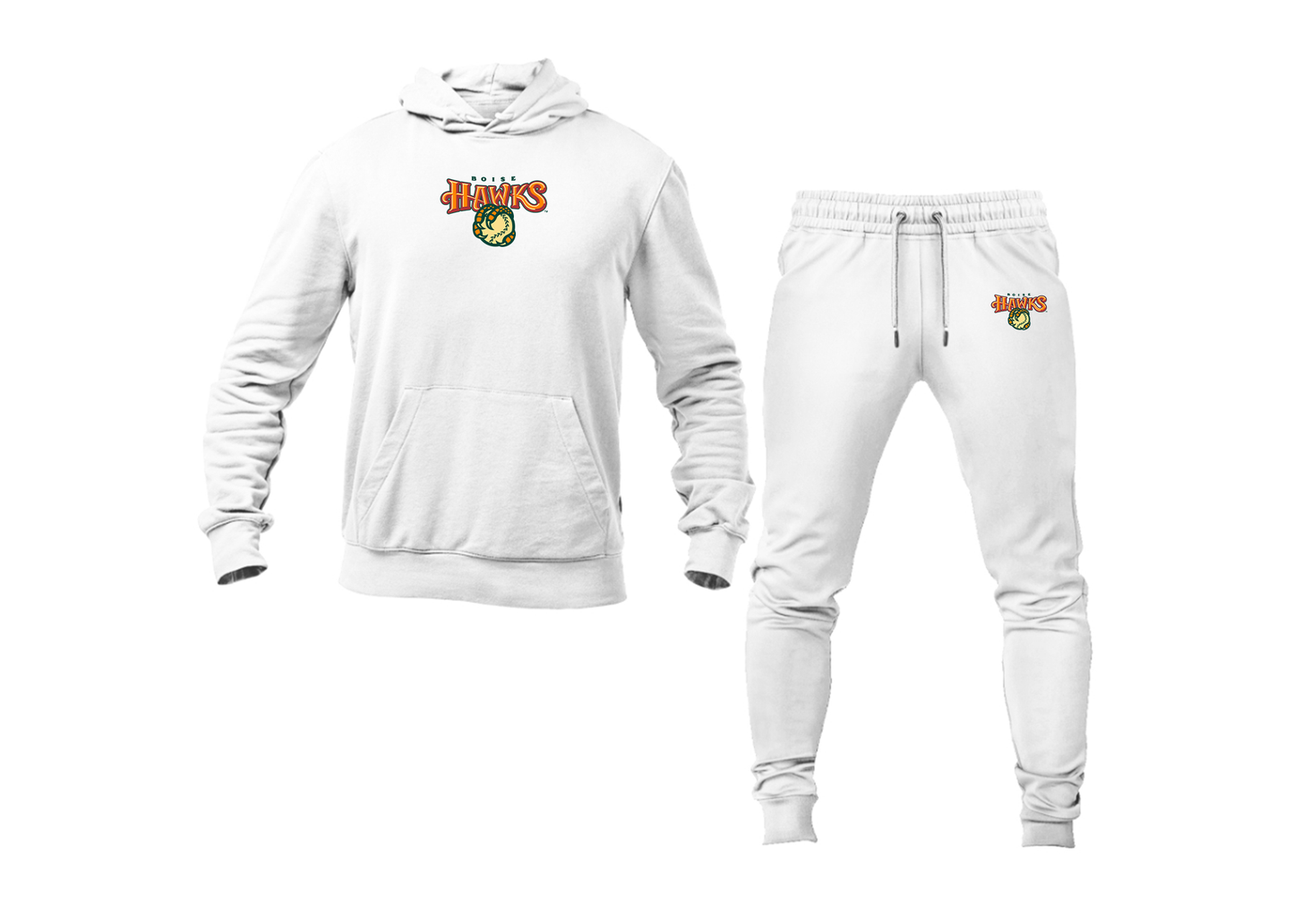 Men's Boise Hawks Logo Hoodie Joggers Set