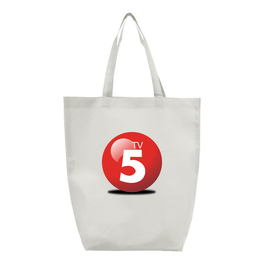 ABC TV5 Logo Q-Tees Non-Woven Gusset Bottom Tote