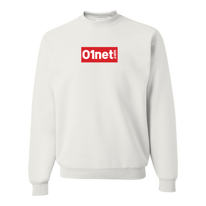 Men's 01net Logo JERZEES NuBlend Crewneck Sweatshirt