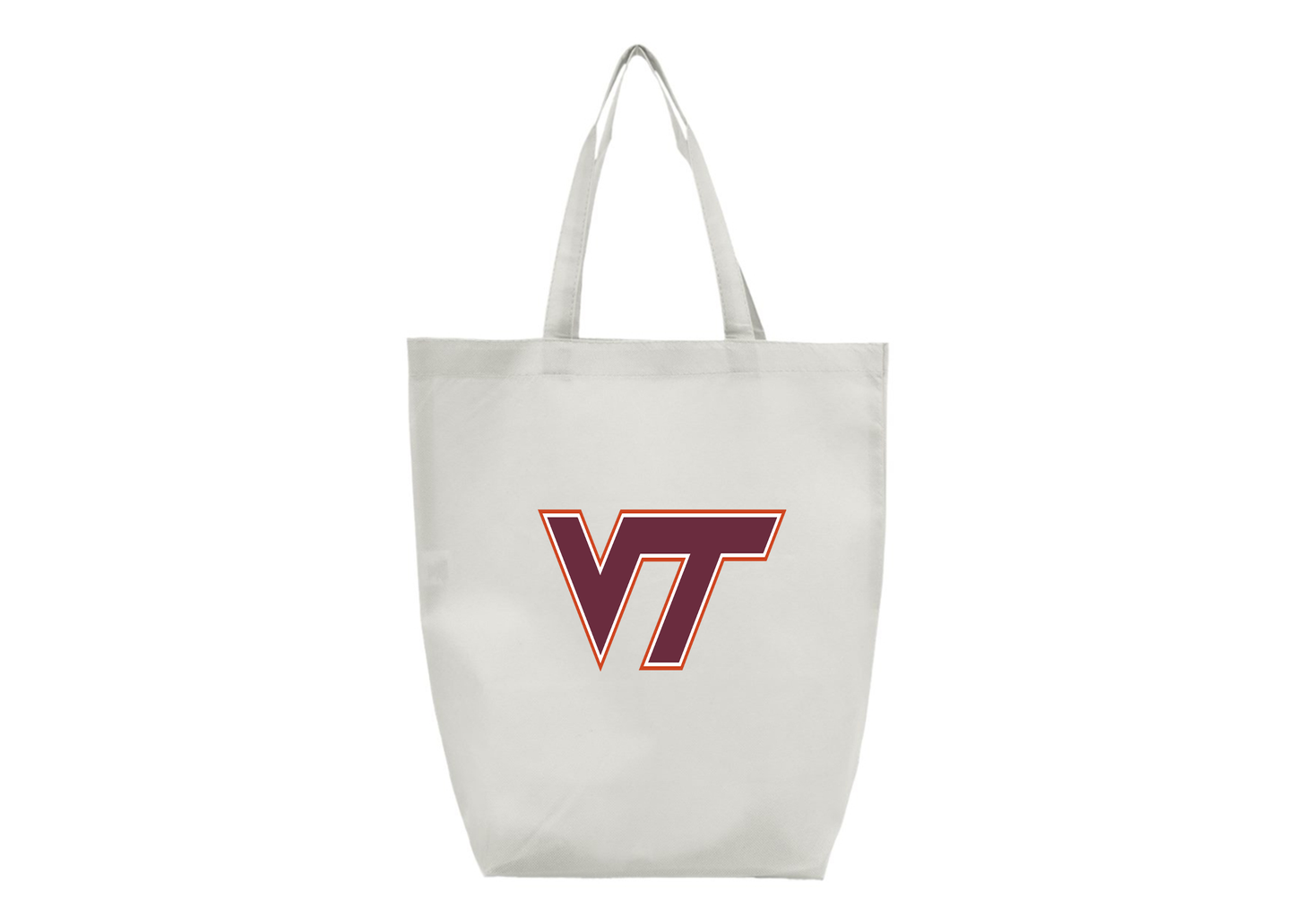Virginia Tech Hokies Q-Tees Non-Woven Gusset Bottom Tote