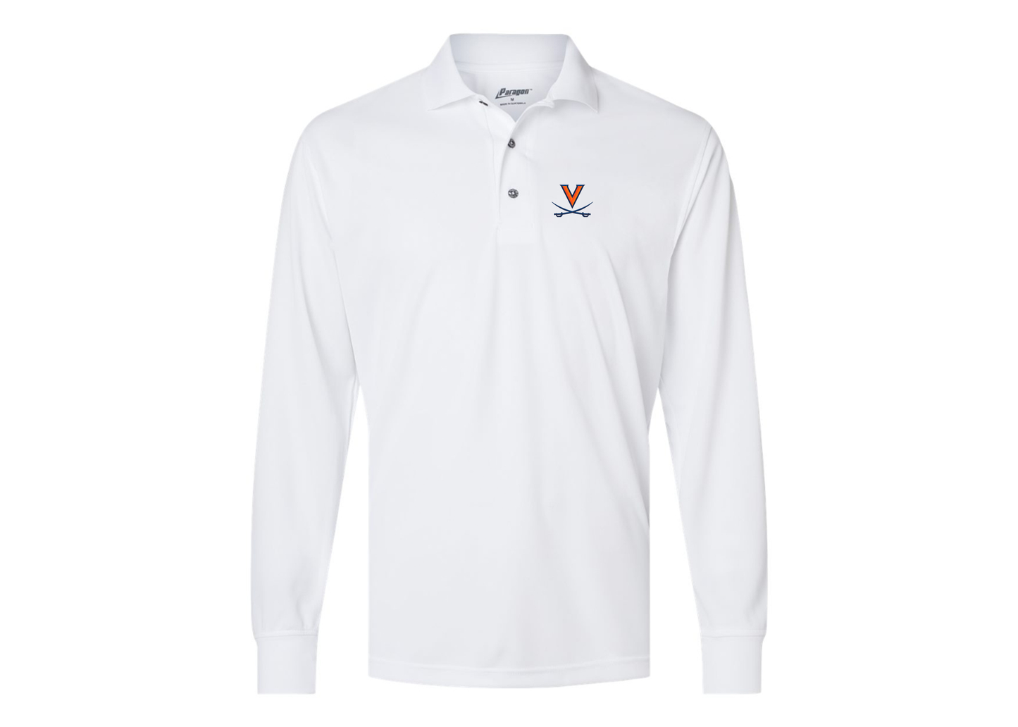 Men's Virginia Cavaliers Paragon Prescott Long Sleeve Polo