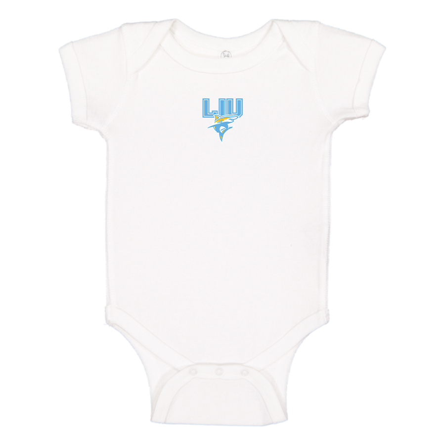 LIU Brooklyn Blackbirds Logo Baby Romper Onesie
