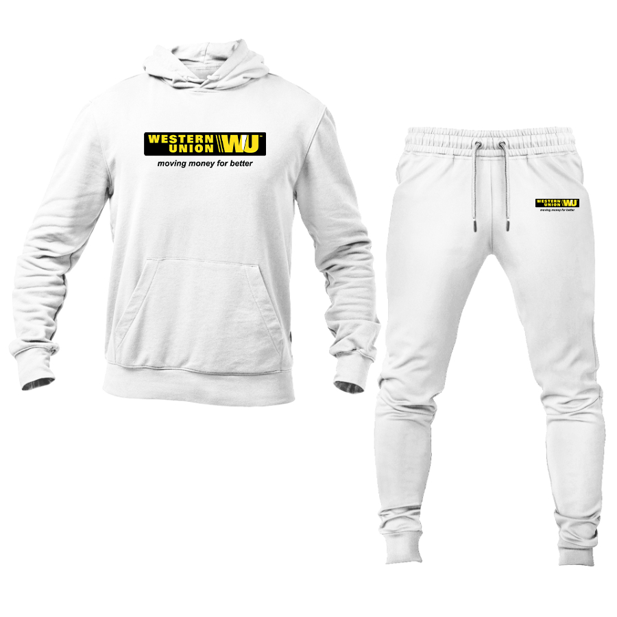 Men's Wastern Union Logo Hoodie Joggers Set
