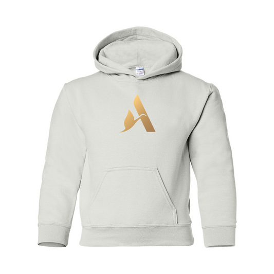 Youth Accor Golden Logo Gildan Heavy Blend  Hooded Sweatshirt