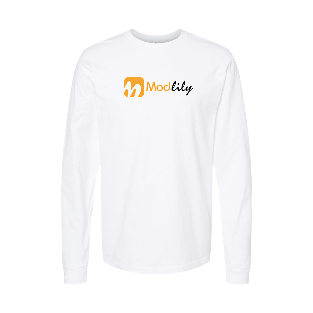 Youth Modlily Logo Cotton Long Sleeve T-Shirt
