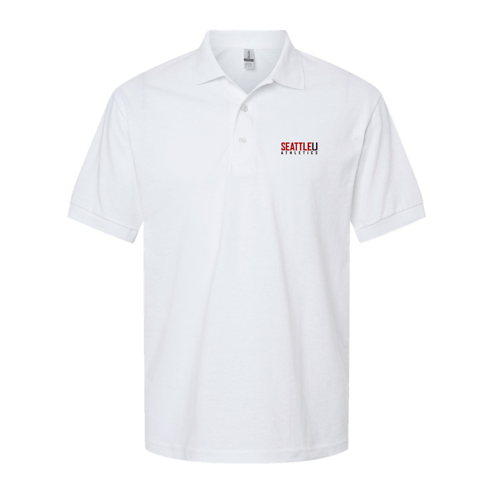 Men's Seattle Redhawks Logo Gildan Dry Blend Jersey Polo