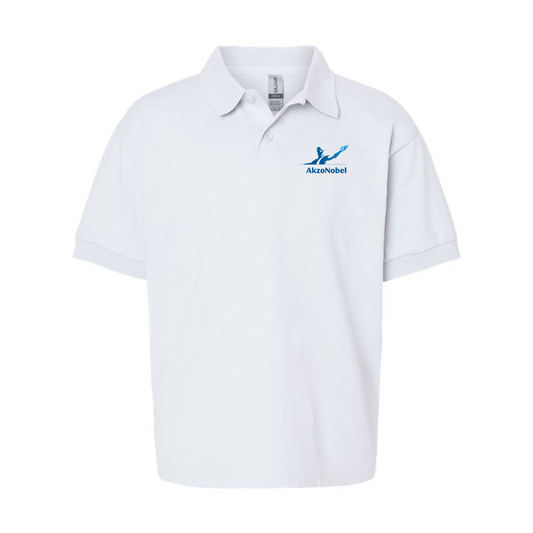 Youth AkzoNobel Logo Gildan Dry Blend Jersey Polo