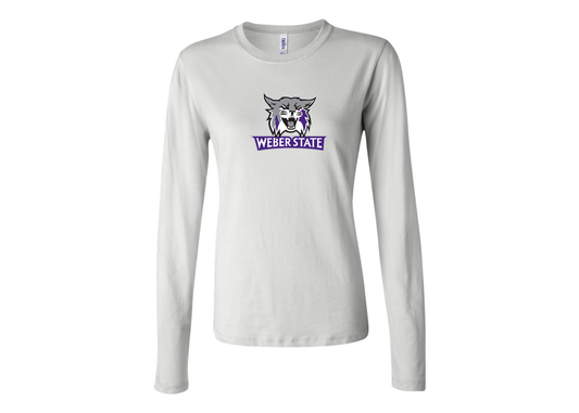 BELLA CANVAS Women’s Weber State Wildcats Jersey Long Sleeve Tee
