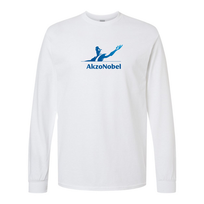 Men's AkzoNobel Logo Gildan Heavy Cotton Long Sleeve T-Shirt