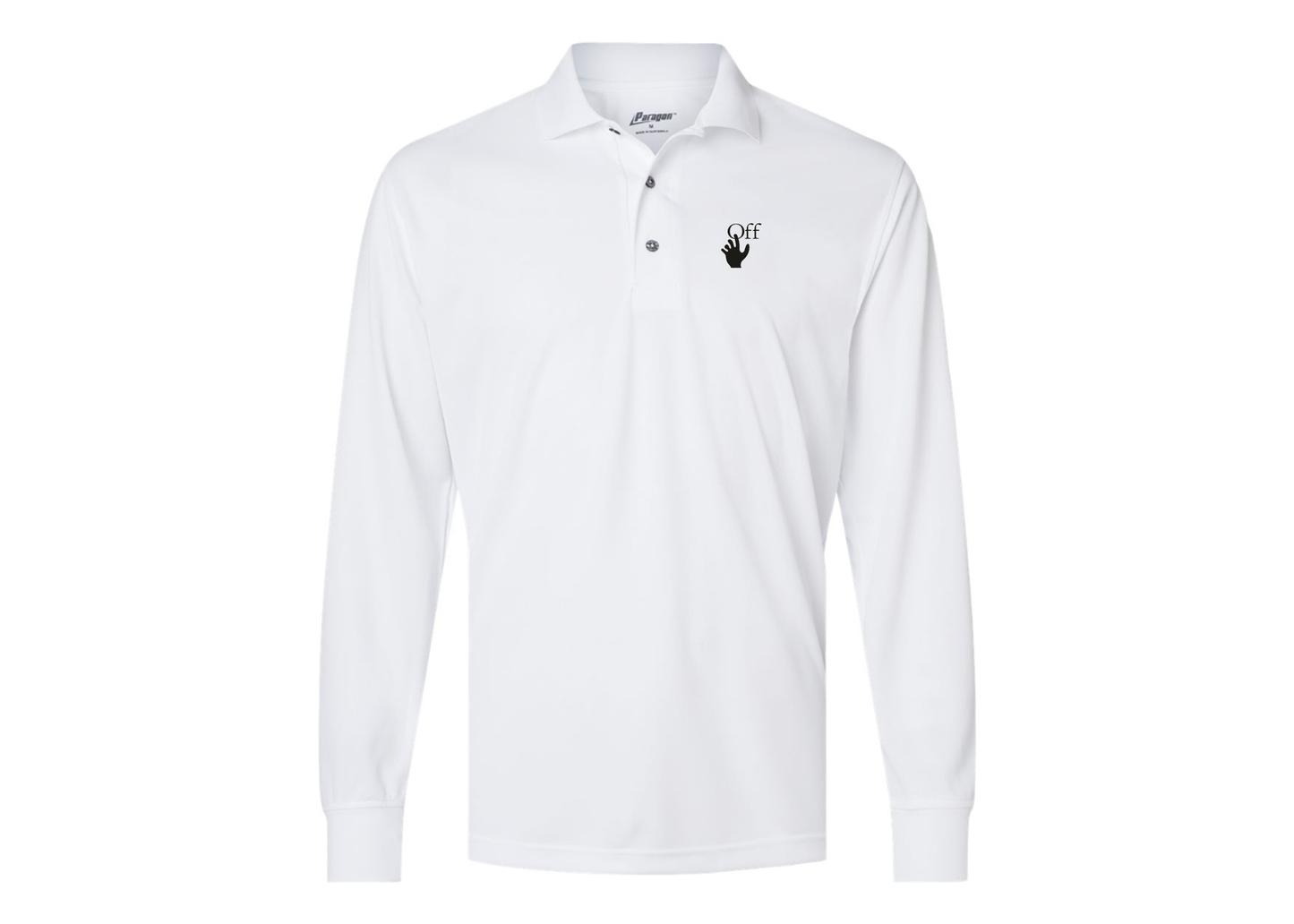 Men's Off-White Hand Paragon Prescott Long Sleeve Polo